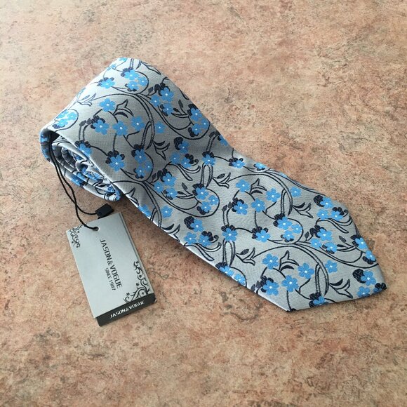 NWT Jason & Vogue silk floral tie - Picture 1 of 16
